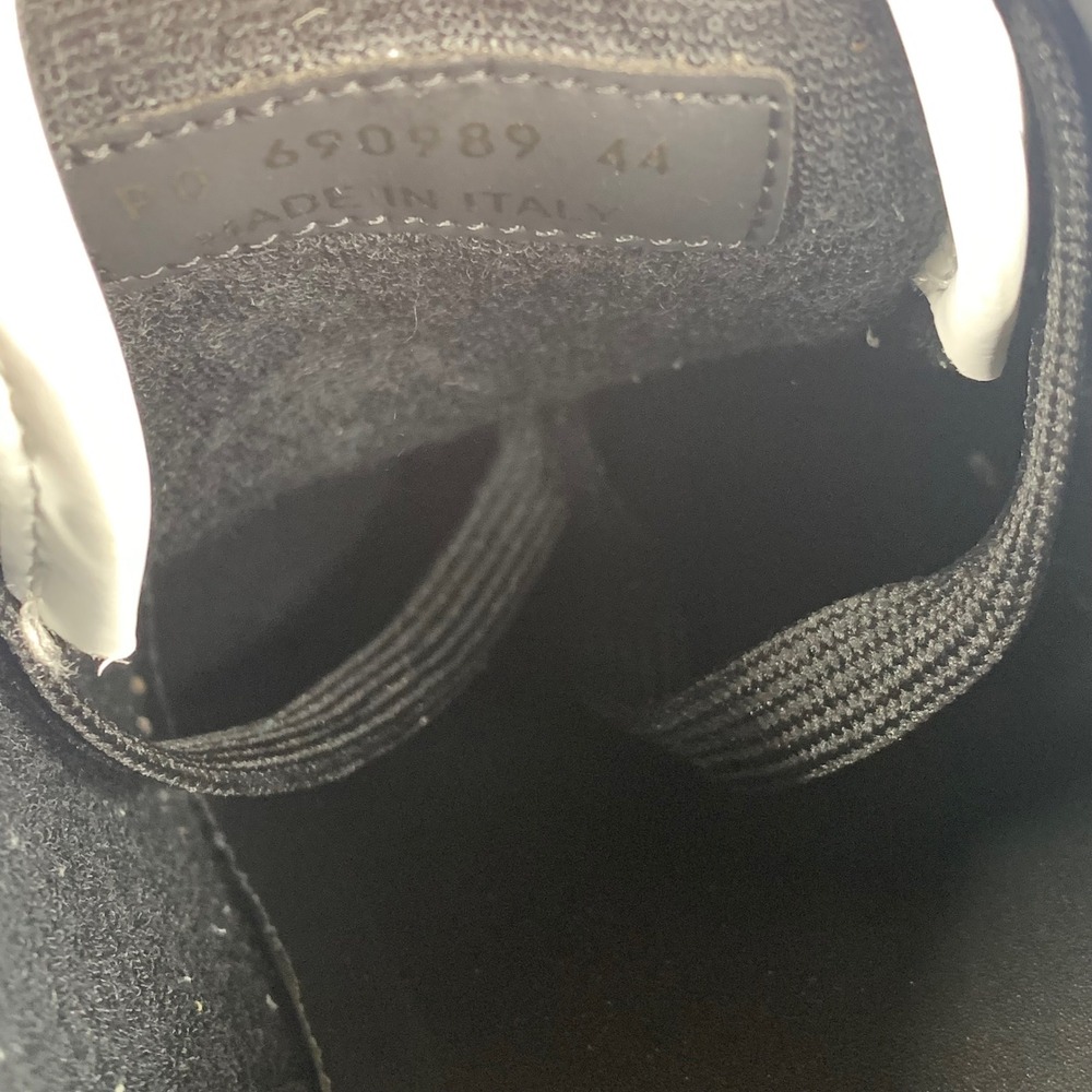 Saint Laurent SL/61 Sneakers Mens 11 (44) White Black Leather Low Top MSRP $880 - Picture 8 of 8